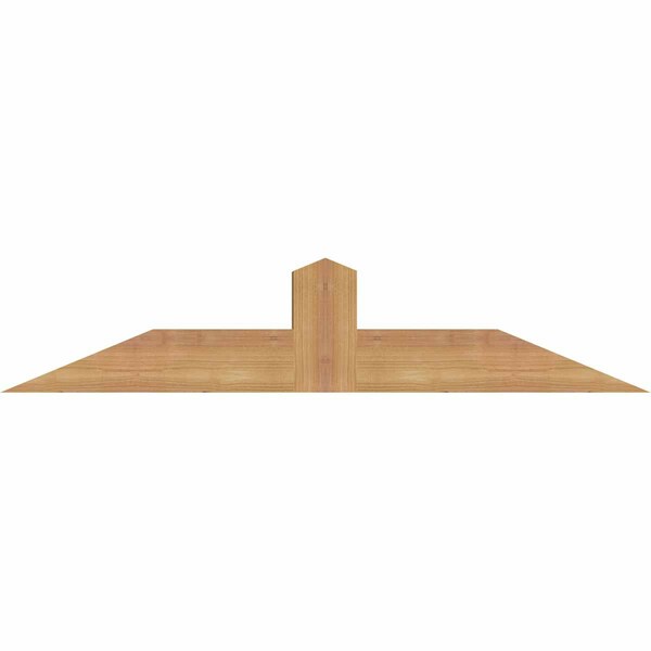 Ekena Millwork Portland Smooth Timber Gable Bracket, Western Red Cedar, 36"W x 7"H x 3 1/2"D x 3 1/2"F, 5/12 Pitch GBW036X07X0404POR00SWR - main